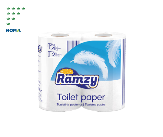 Tualetinis popierius RAMZY, 2 sl., 4 vnt.