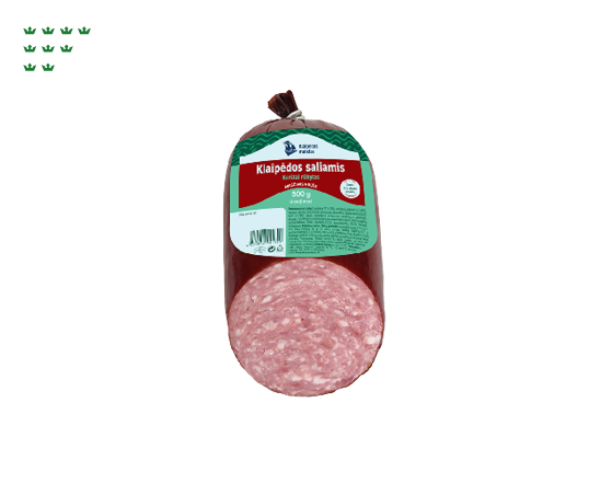 Karštai rūkytas KLAIPĖDOS saliamis, a. r., 500 g