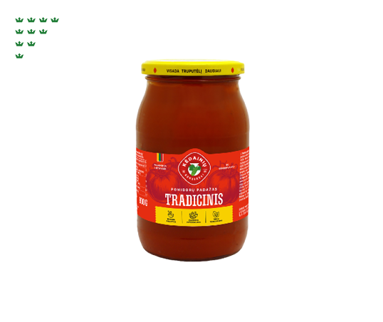 KĖDAINIŲ KONSERVŲ FABRIKO TRADICINIS pomidorų padažas, 900 g
