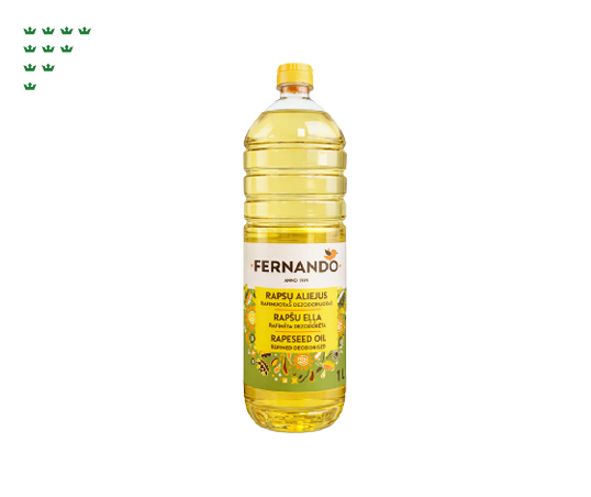 Rapsų aliejus FERNANDO, 1 l