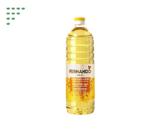 Saulėgrąžų aliejus FERNANDO rafin., 1 l