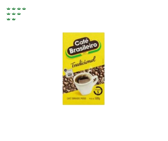 Malta kava CAFÉ BRASILEIRO, 500 g