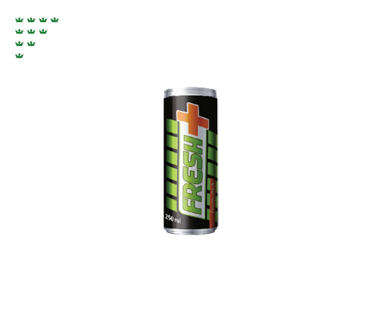 Energinis gėrimas FRESH +, 250 ml